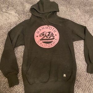 Mammoth California Dark Grey Graphic Hoodie